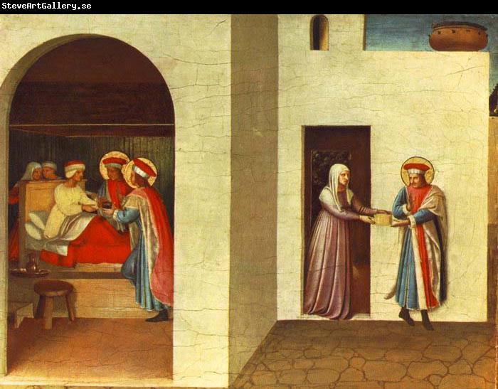 Fra Angelico The Healing of Palladia by Saint Cosmas and Saint Damian